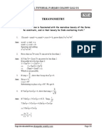 Jsunil Tutorial Panjabi Colony Gali O1: UNIT-6 Trigonometry