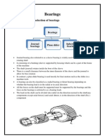 Bearings: Classification and Selection of Bearings