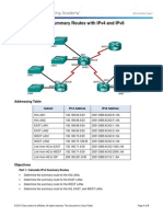 6.4.2.5 Lab - Calculating Summary Routes With IPv4 and IPv6