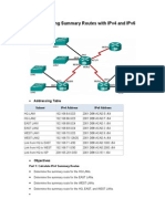 6.4.2.5 Lab - Calculating Summary Routes With IPv4 and IPv6