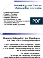 Research Methodology and Theories On The Uses of Accounting Information