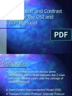 Comparison and Contrast Between The OSI and TCP/IP Model