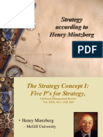 Strategy According To Henry Mintzberg