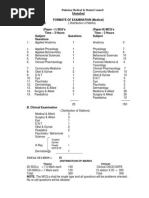 PMDC NEB Exam Medical Format