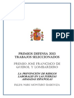 La Prevención de Riesgos Laborales en Las Fuerzas Armadas Españolas