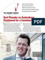 Karl-Theodor Zu Guttenberg: Positioned For A Comeback?: The Trumpet Weekly The Trumpet Weekly