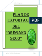 Plan de Exportación Del Orégano Seco ULTIMO