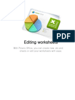 Editing Worksheets: With Polaris Office, You Can Create New .Xls and .XLSX Sheets or Edit Your Worksheets With Ease