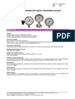 Pressure Gauge Technical Informations