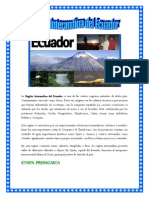 Región Interandina Del Ecuador