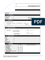 Asset Requisition Form: A. Requesting Person