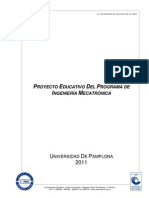 Ingenieria Mecatronica Proyecto Educativo