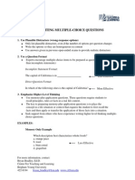 14 Rules For Writing Multiple-Choice Questions: 1. Use Plausible Distractors (Wrong-Response Options)