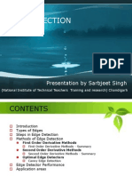 Edge Detection: Presentation by Sarbjeet Singh