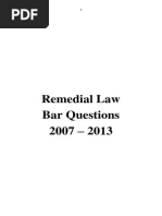 2007-2013 Remedial Law