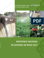 Inventario Nacional de Sistemas de Riego 2012 PDF