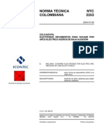 NTC 2253 Electrodos Revestidos para Soldadura de Aceros de Baja Aleación PDF