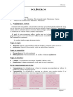 Clasificación de Polimeros, Tipos.