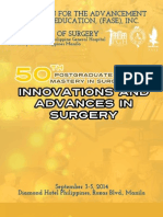 50th Postgraduate Course Souvenir Programme of The UP-PGH Department of Surgery