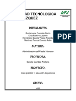 Caso de Analisis Sobre Seleccion de Personal