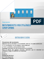 Movimiento Rectilíneo Uniforme 1 (FISICA)