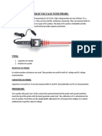 Measurment of High Voltage With Probe