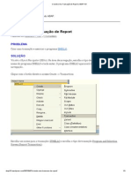 Criando Uma Transação de Report - ABAP 101