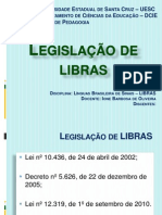 Legislação de Libras - modiFICADO