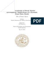 The Determinants of Stock Market Development: Implications of A Dynamic Panel Data Model