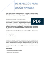 Planes de Muestreo para Inspección y Prueba