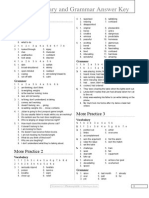 Unit 5 Grammar & Vocabulary Answer Key