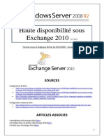 DAG Et Haute Disponibilité Sous Exchange 2010 (Tuto de A À Z)