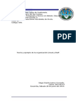 Teoría y Ejemplo de La Organización Lineal y Staff Organización Escolar 2