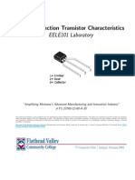 Bipolar Junction Transistor Characteristics EELE101 Laboratory