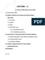 9.2 Ventilation Netword Analysis - Network Analysis