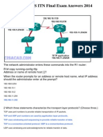 CCNA 1 v5.0 R&S ITN Final Exam Answers 2014