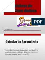 Escritura Dudosa