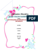 Actividad Economica en El Incanato