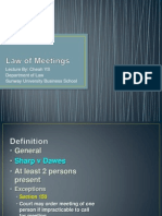 9.law of Meetings