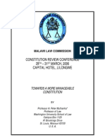 Peter Mutharika Constitution Review Conference PDF