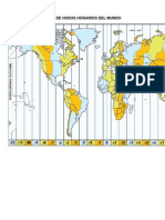 Mapa de Husos Horarios Del Mundo