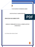 2.2. Modelos y Herrramientas para La Formulacion de Estrateias