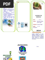 Triptico - AHORRO DE ENERGIA