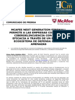 NP McAfee - Mcafee Next Generation Firewall Permite A Las Empresas Comba...