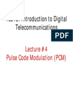 TE312: Introduction To Digital Telecommunications: Lecture #4 Pulse Code Modulation (PCM)