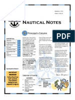 Nautical Notes: Principal's Column