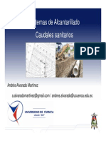 Proyecto de Sistema de Alcantarillado - 3 - Caudales Sanitarios