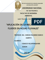 Aplicacion de Mecanica de Fluidos.