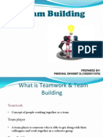 Team Building: Prepared By: PANCHAL DHVANIT D. (130200111076)