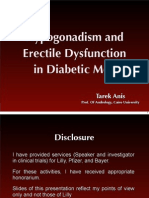 Erectile Dysfunction and Hypogonadism in Diabetic Patients